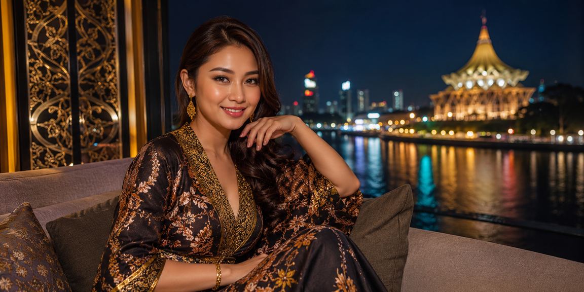 Pertaruhan sukan bergaya batik di Kuching Sarawak Malaysia